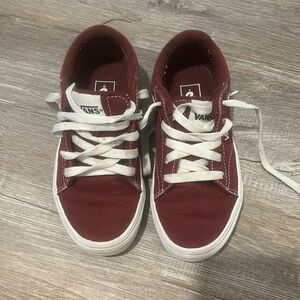 Vans Maroon sneakers size 13.5